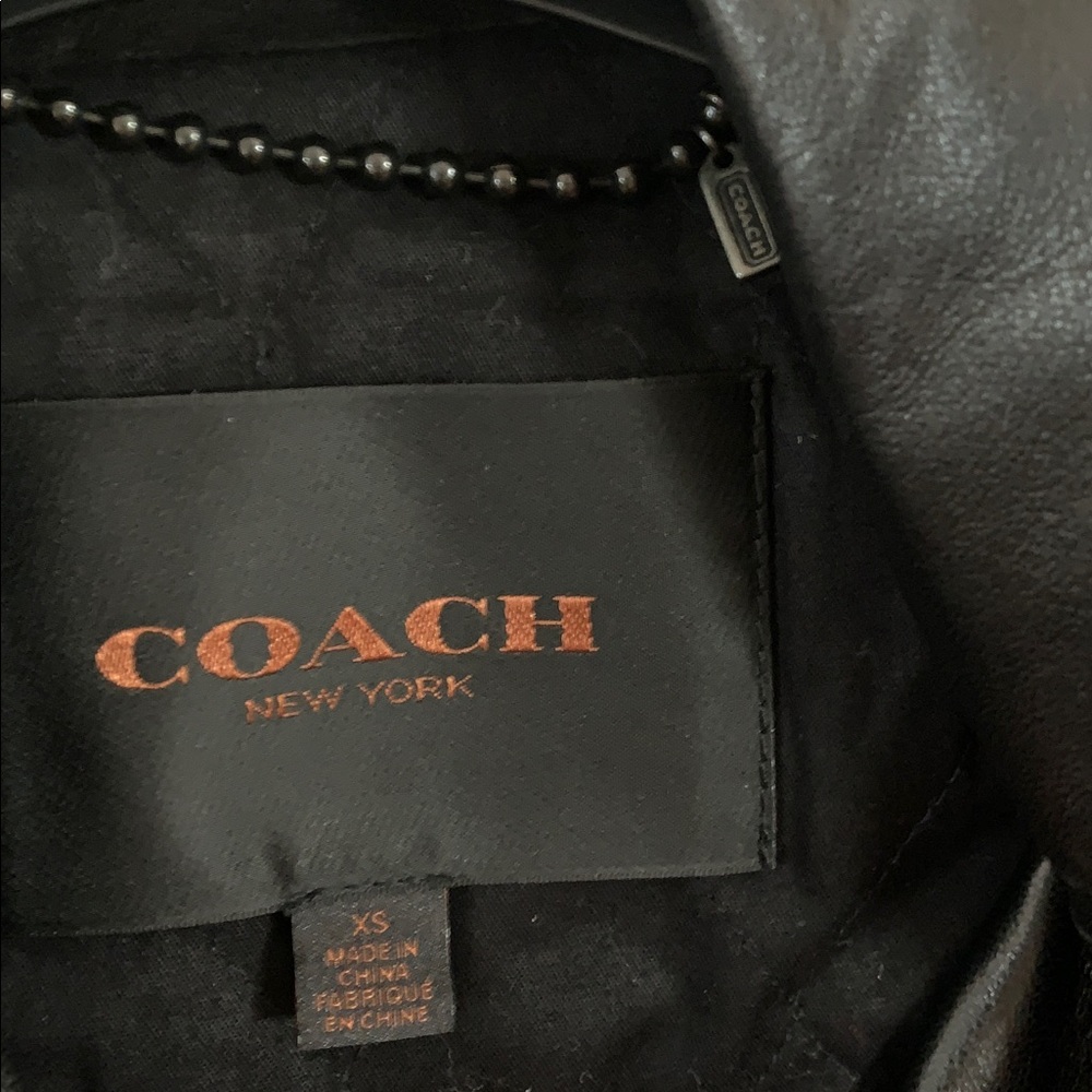 Coach Black Leather Moto Jacket - Picture 5 of 13